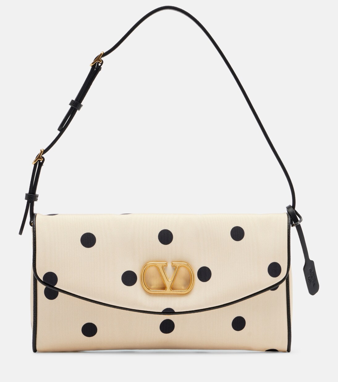 DeVain Small polka-dot satin shoulder bag | Valentino Garavani