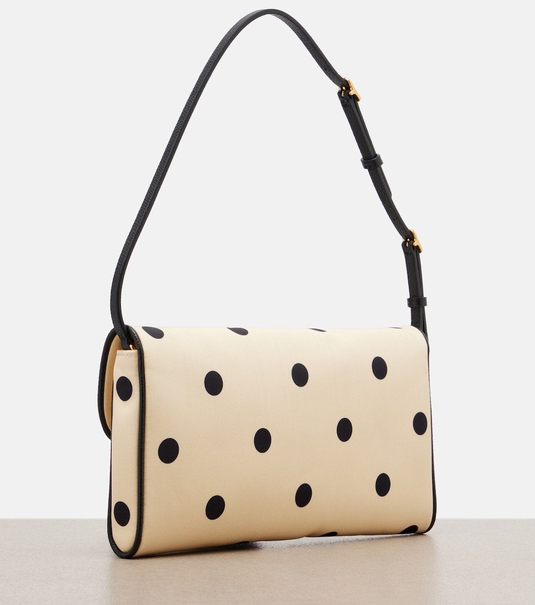 DeVain Small polka-dot satin shoulder bag | Valentino Garavani
