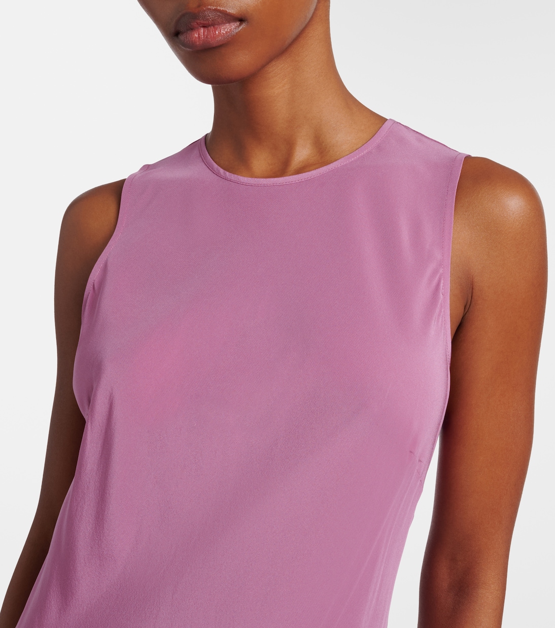 Valencia silk crêpe maxi dress | Asceno