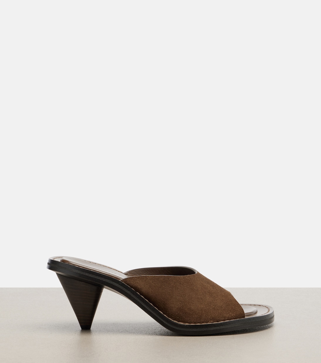 Pantoletten Strap aus Veloursleder | Phoebe Philo