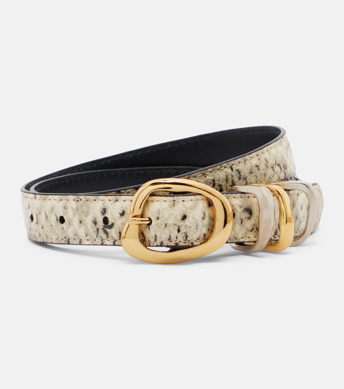 Tugela snake-effect leather belt | Amanu