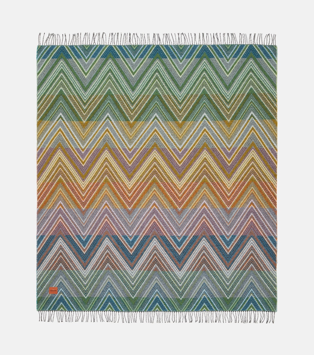 Plume Zig Zag wool-blend throw | Missoni