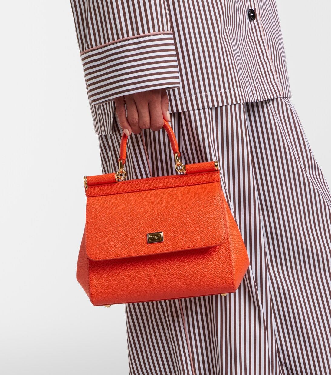 Sicily Small leather top-handle bag | Dolce&Gabbana