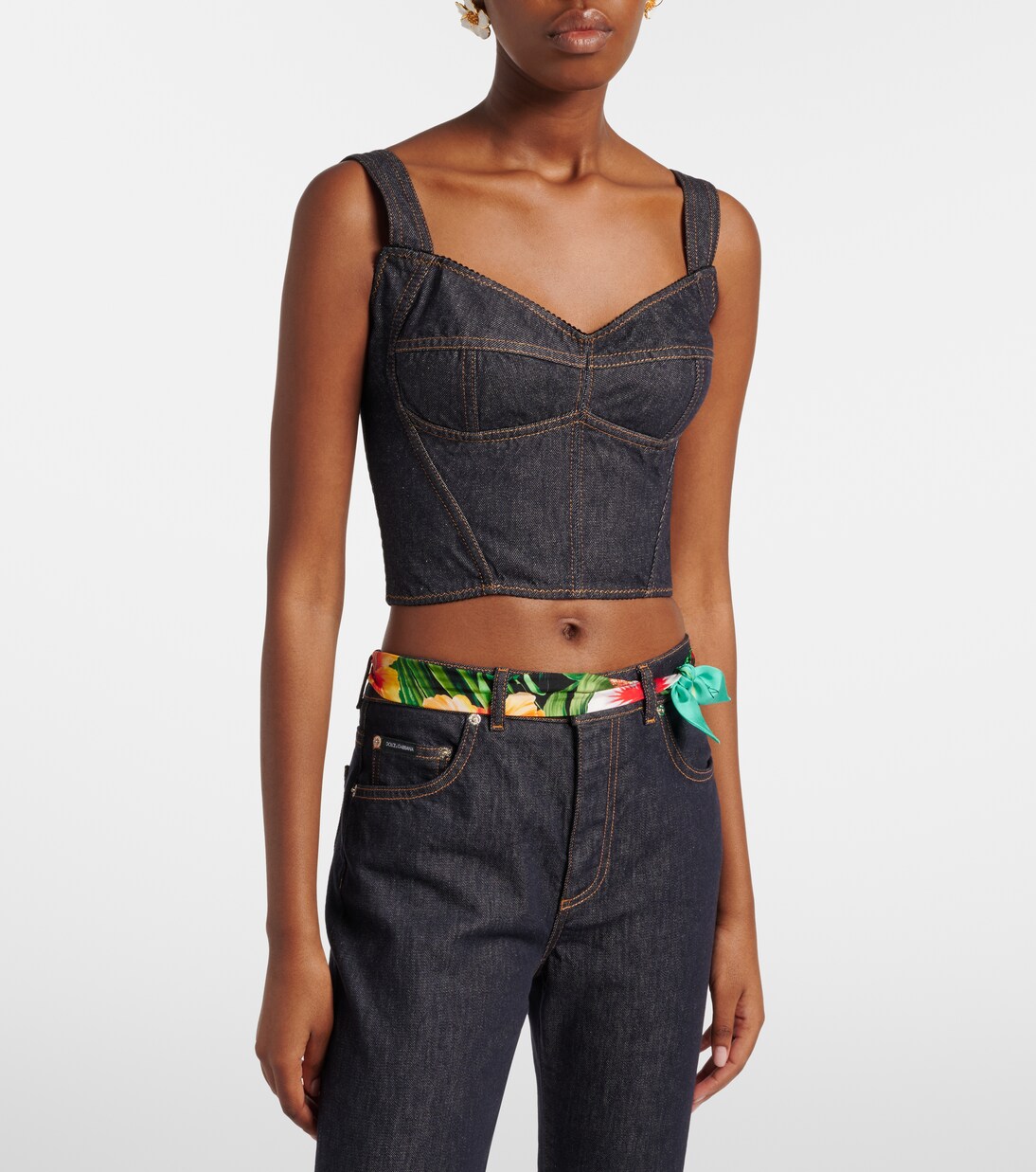 Denim bustier | Dolce&Gabbana