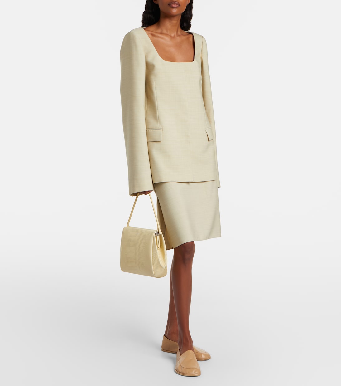 Lunas wool midi skirt | Calvin Klein Collection