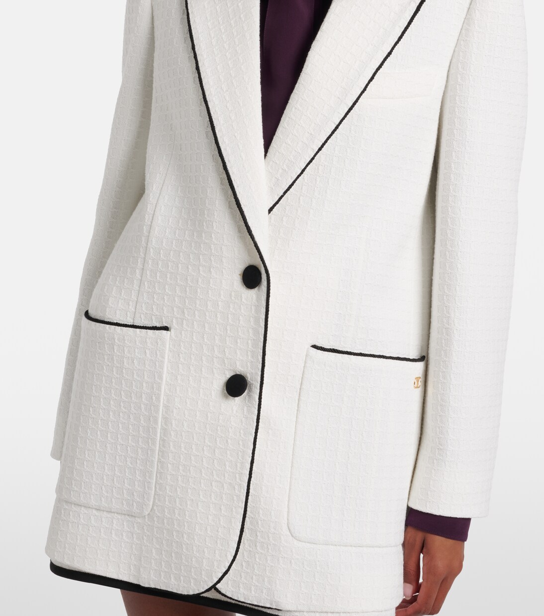 Chaqueta de tweed de algodón | Valentino