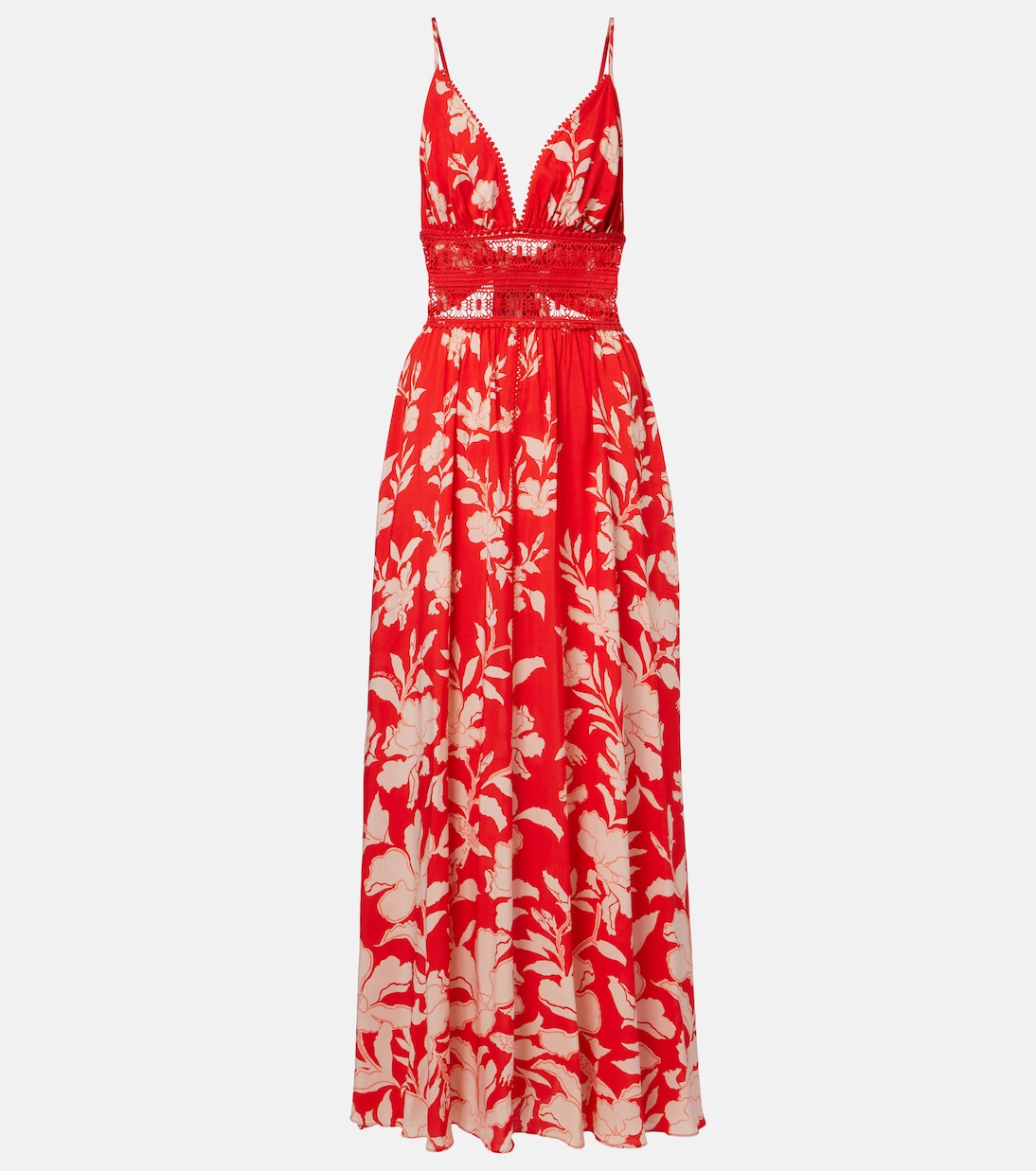 Havana crochet-trimmed floral maxi dress | Poupette St Barth