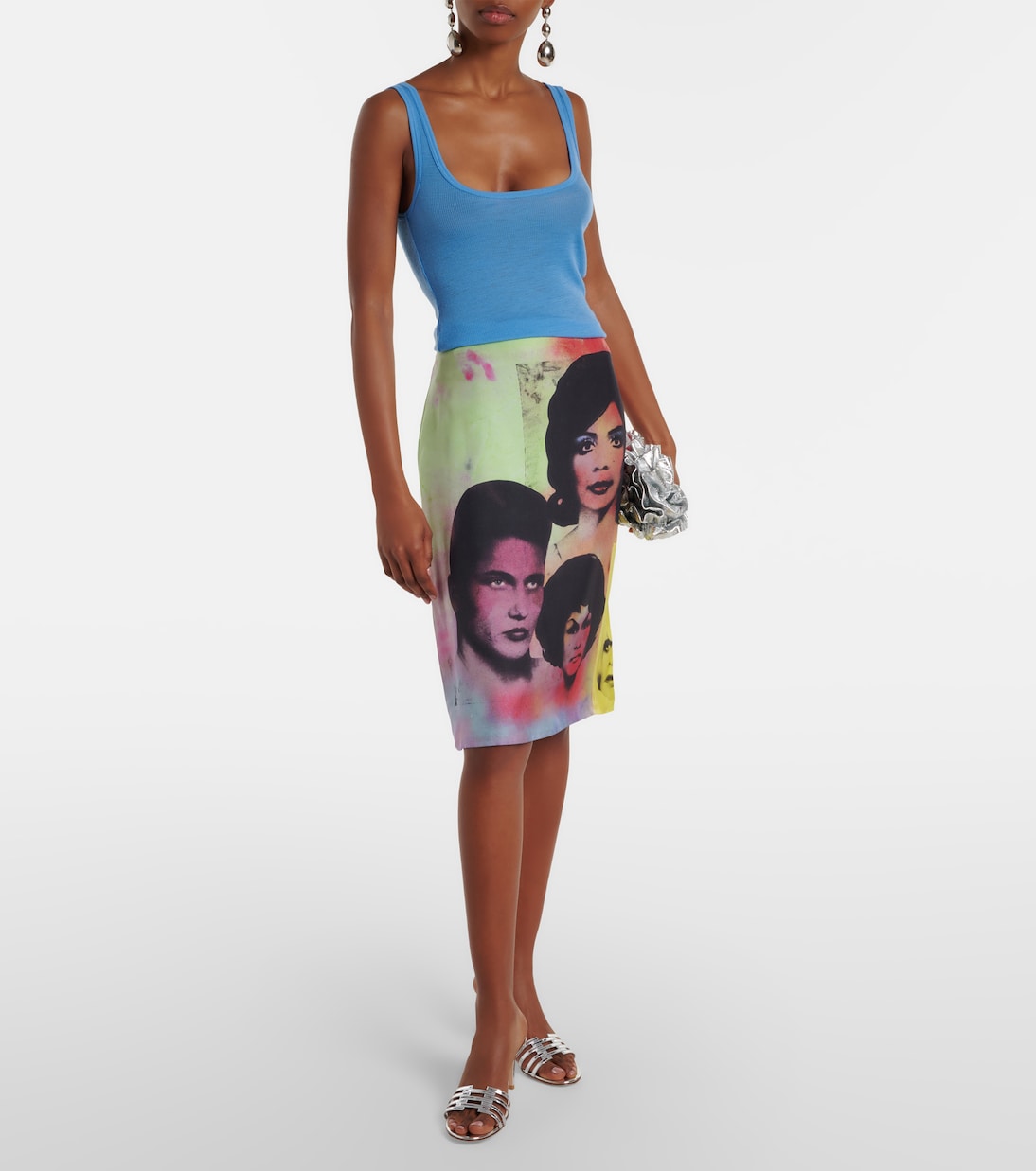 Metallic leather mules | Gianvito Rossi