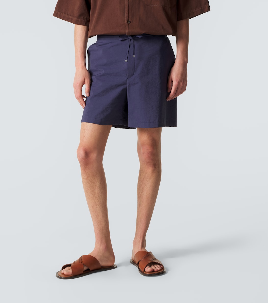 Paula's Ibiza cotton-blend poplin shorts | Loewe
