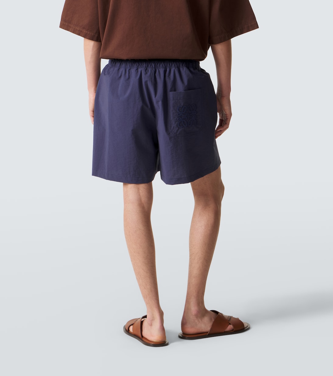 Paula's Ibiza cotton-blend poplin shorts | Loewe