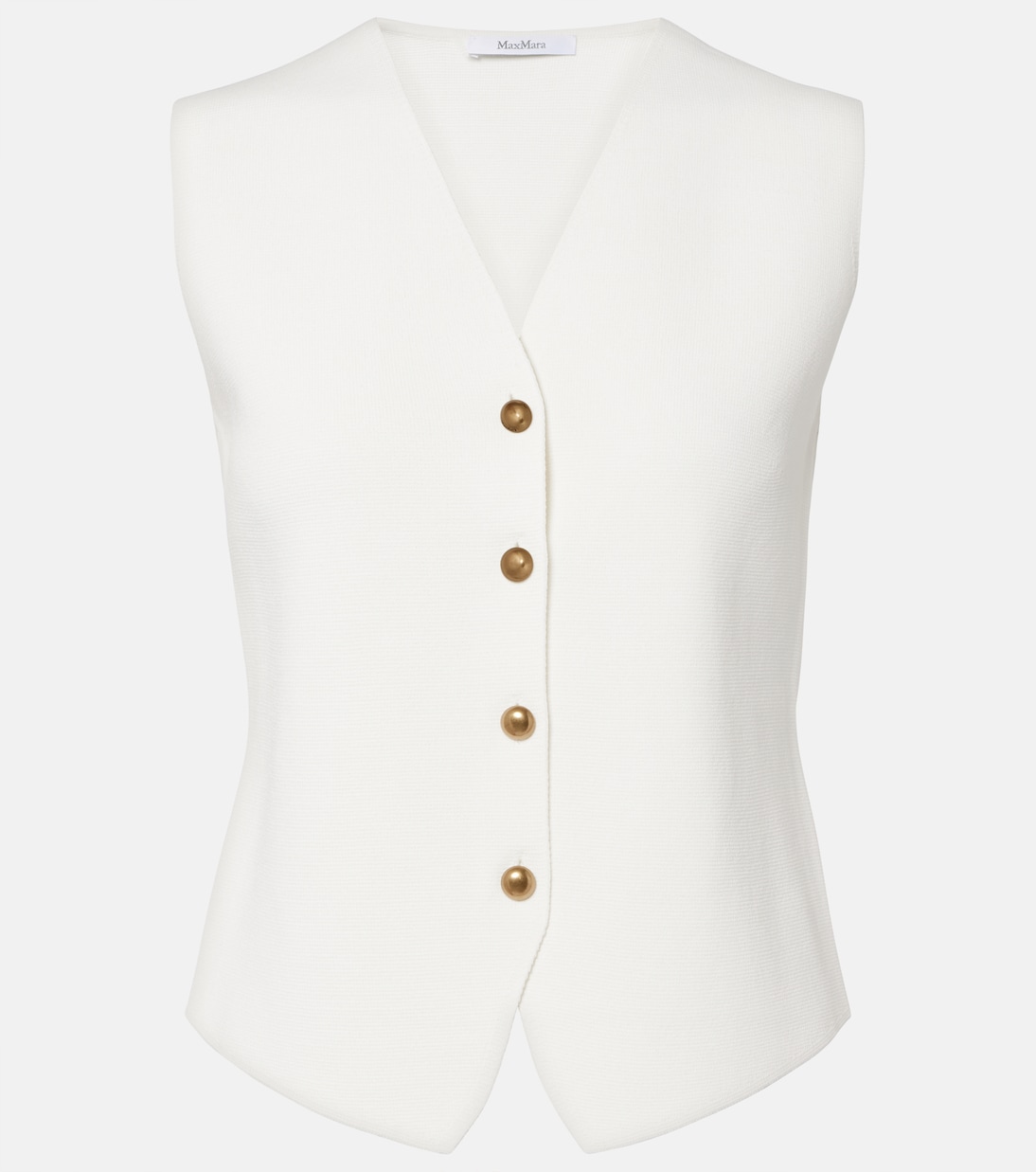 Knitted crêpe vest | Max Mara