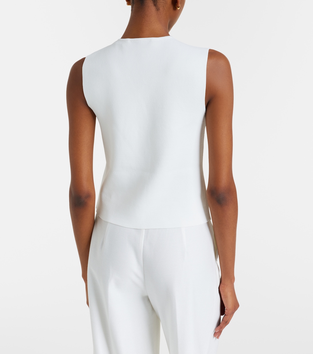 Knitted crêpe vest | Max Mara