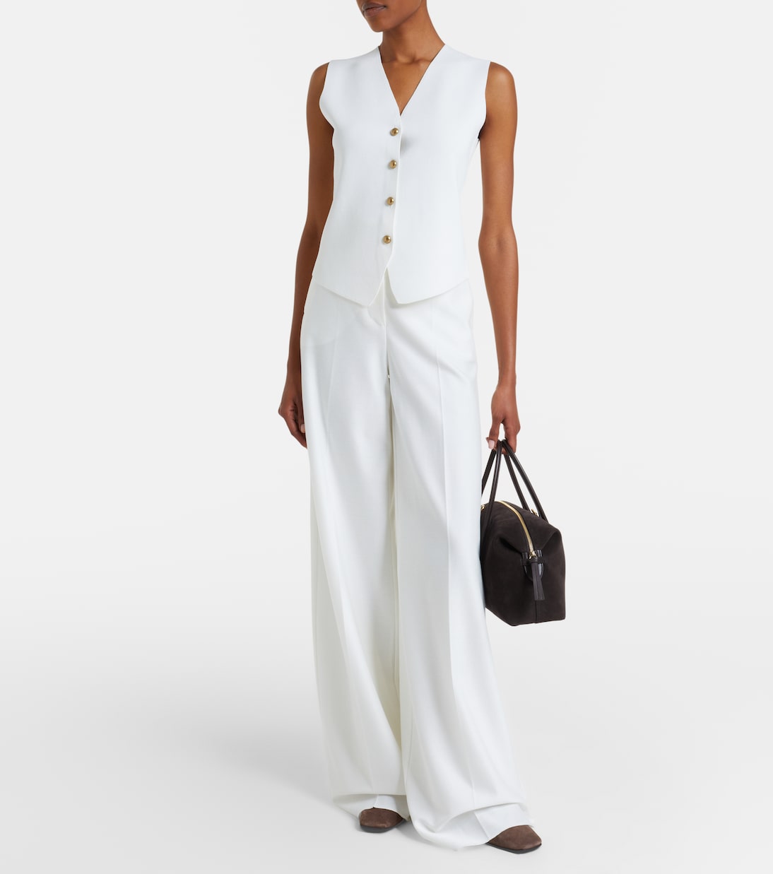 Knitted crêpe vest | Max Mara