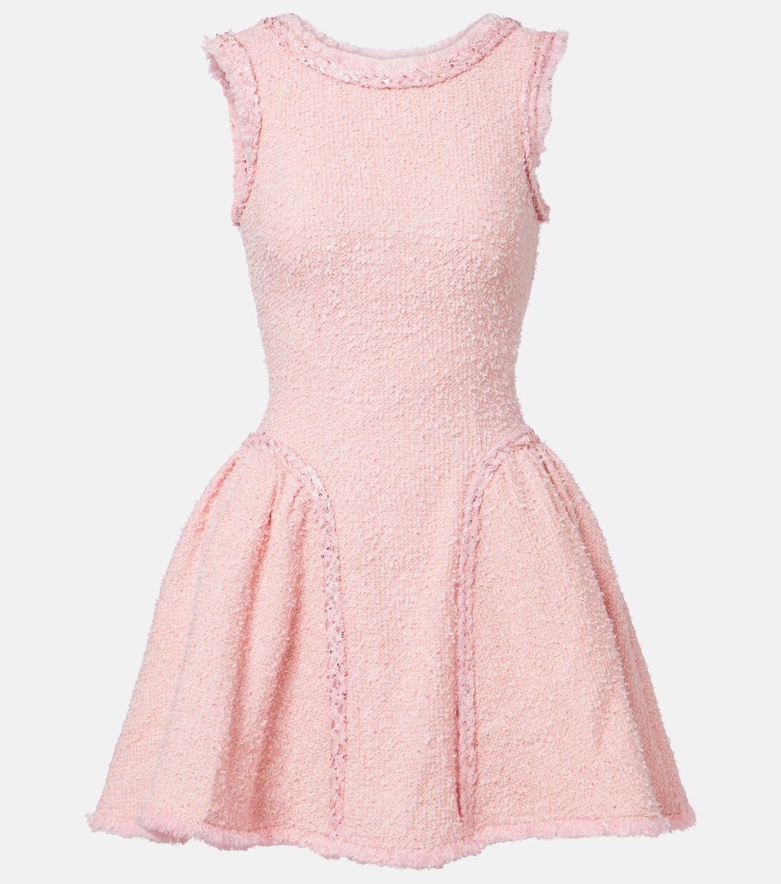 Sequined bouclé tweed minidress | Self-Portrait