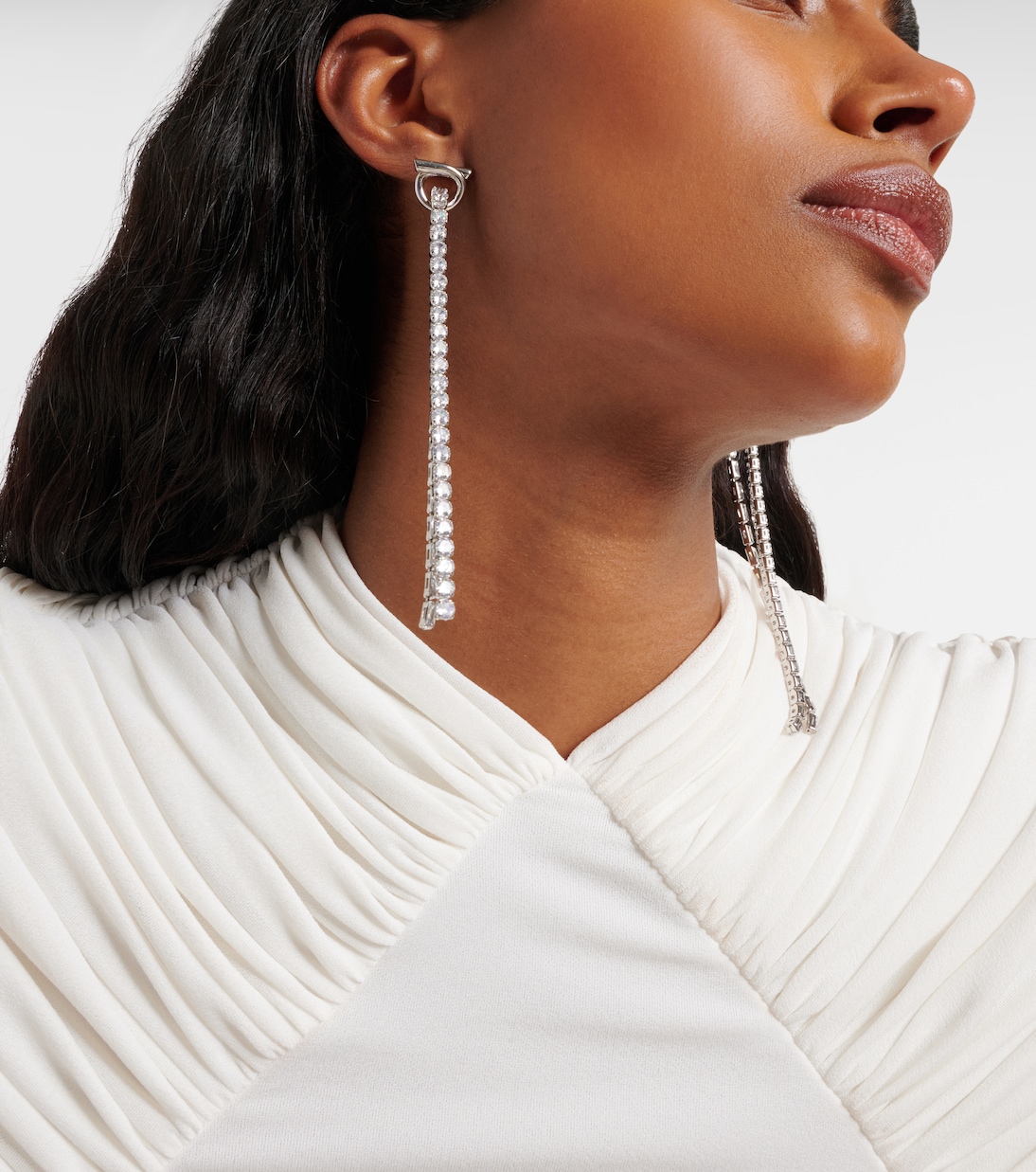 Embellished drop earrings | Ferragamo