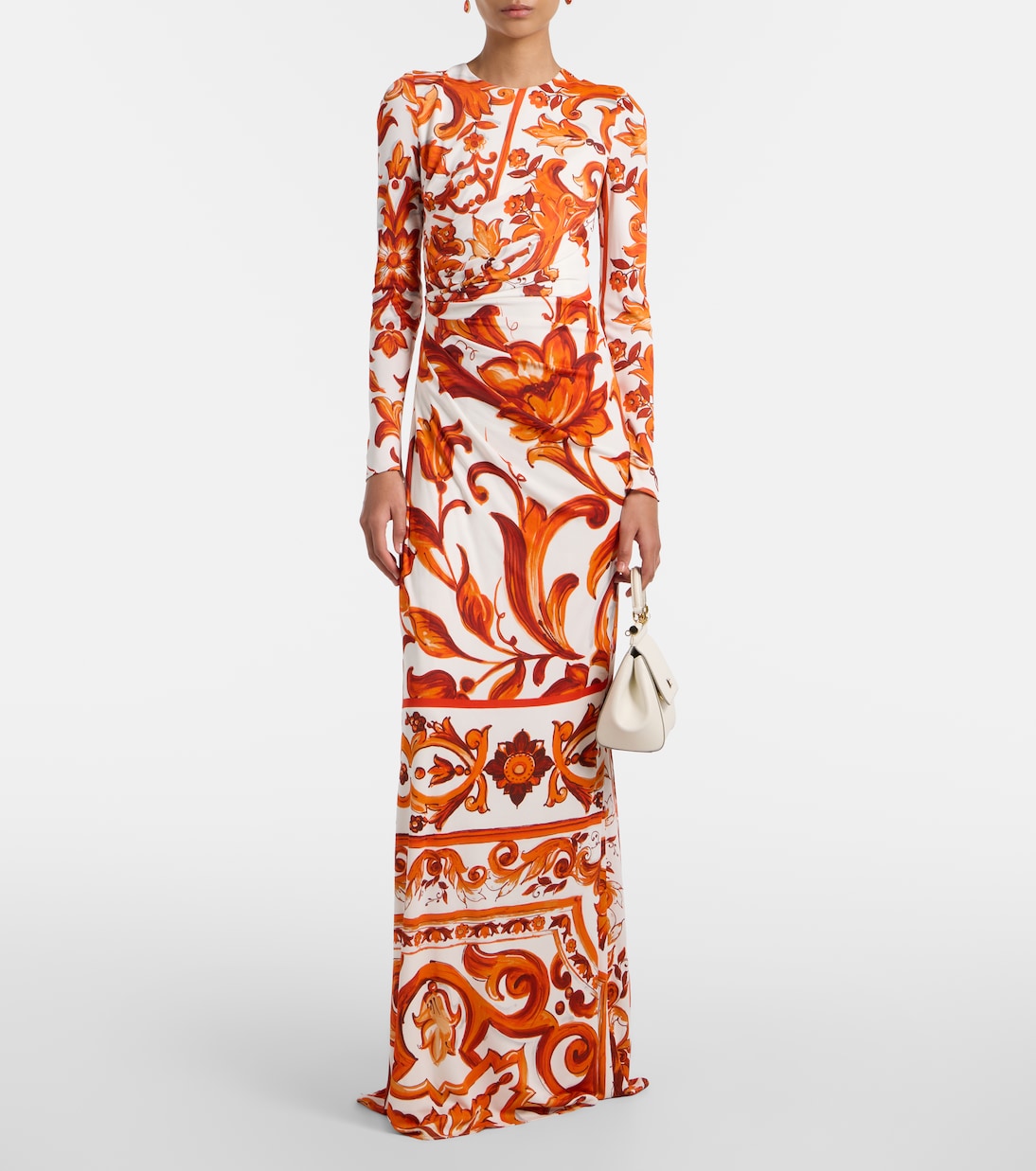 Majolica organza maxi dress | Dolce&Gabbana