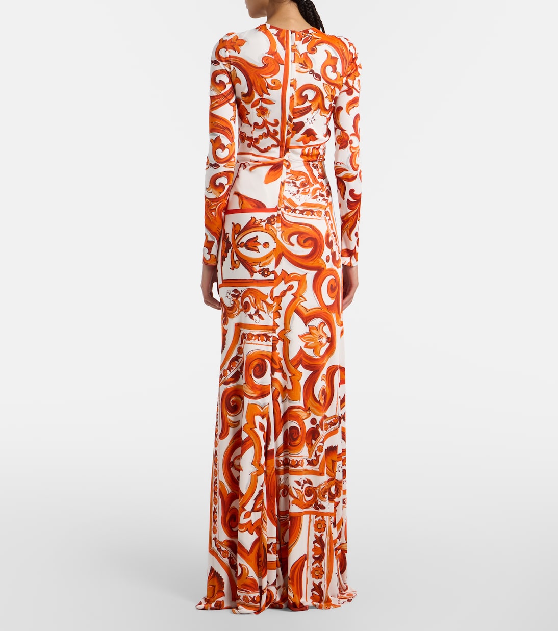 Majolica organza maxi dress | Dolce&Gabbana