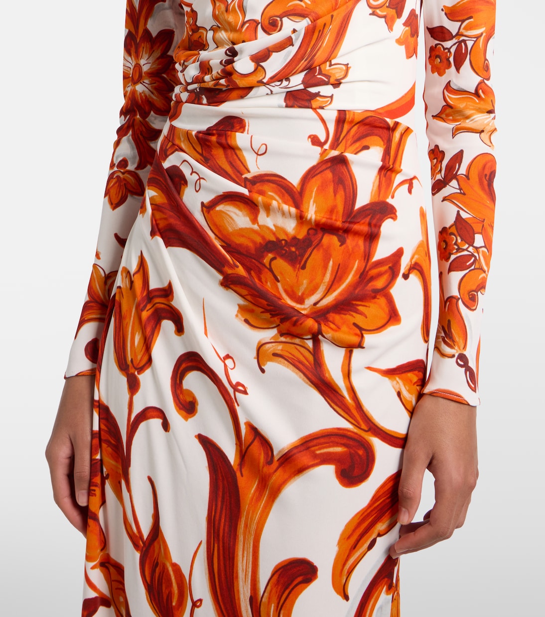 Majolica organza maxi dress | Dolce&Gabbana