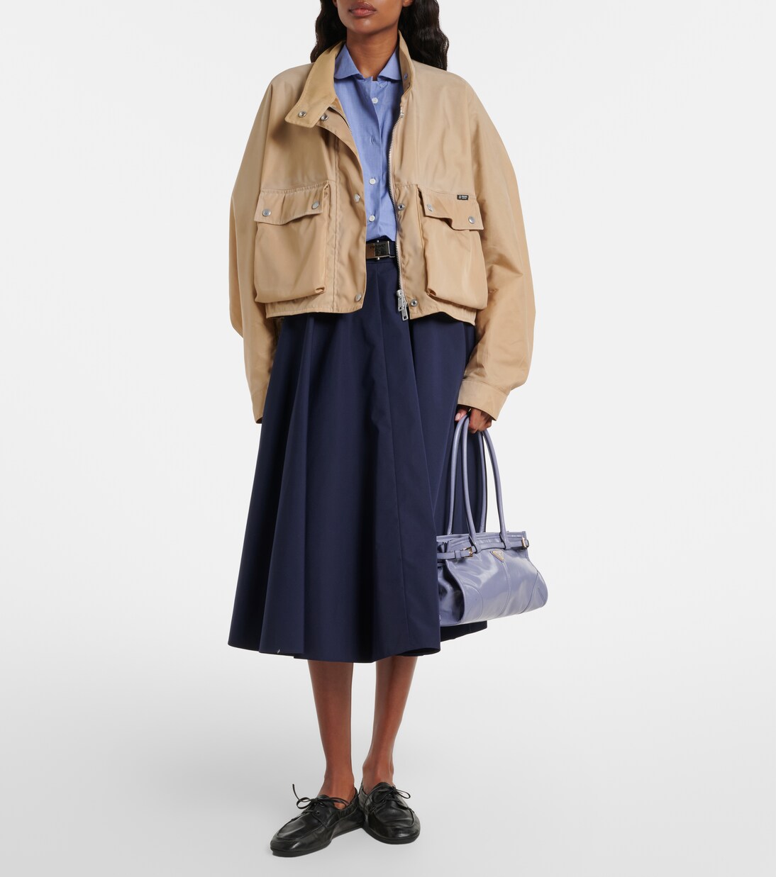 Prada Bonnie Medium leather shoulder bag | Prada