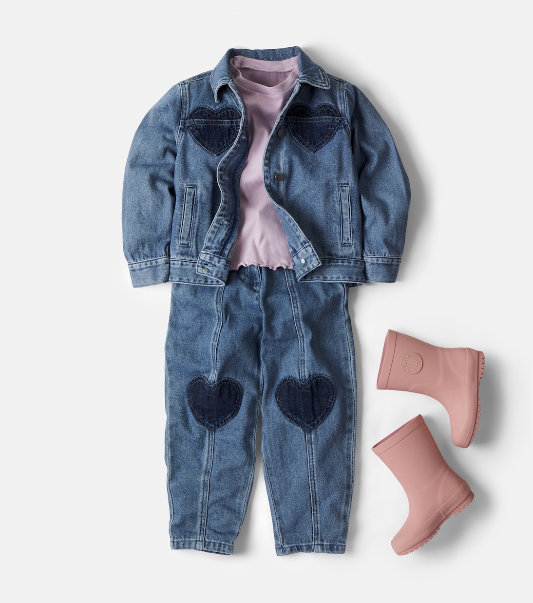 Patch-appliqué barrel-leg jeans | Stella McCartney Kids