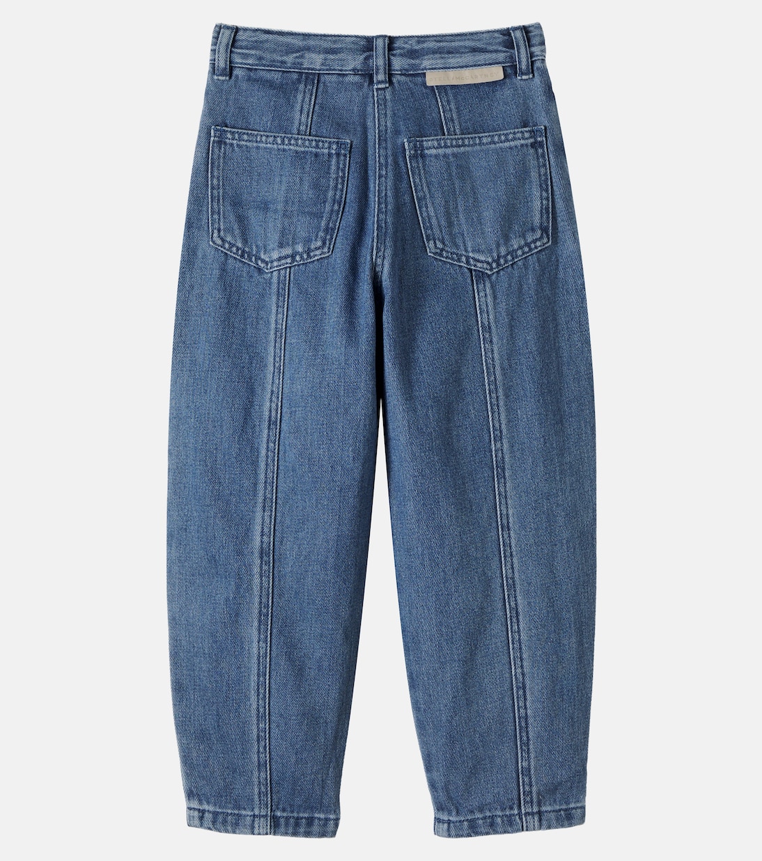 Patch-appliqué barrel-leg jeans | Stella McCartney Kids
