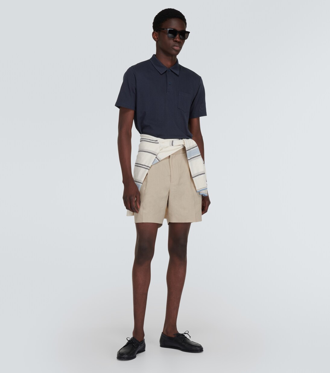 Riviera cotton polo shirt | Sunspel