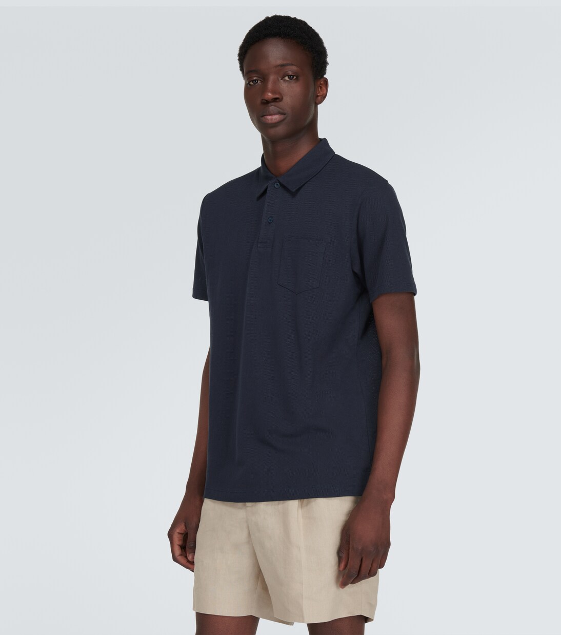 Riviera cotton polo shirt | Sunspel