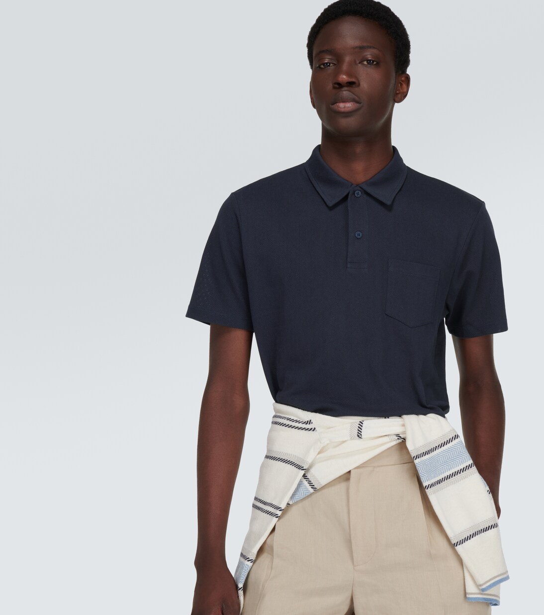 Riviera cotton polo shirt | Sunspel