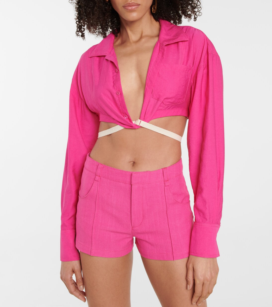 La Chemise Laurier cropped shirt | Jacquemus