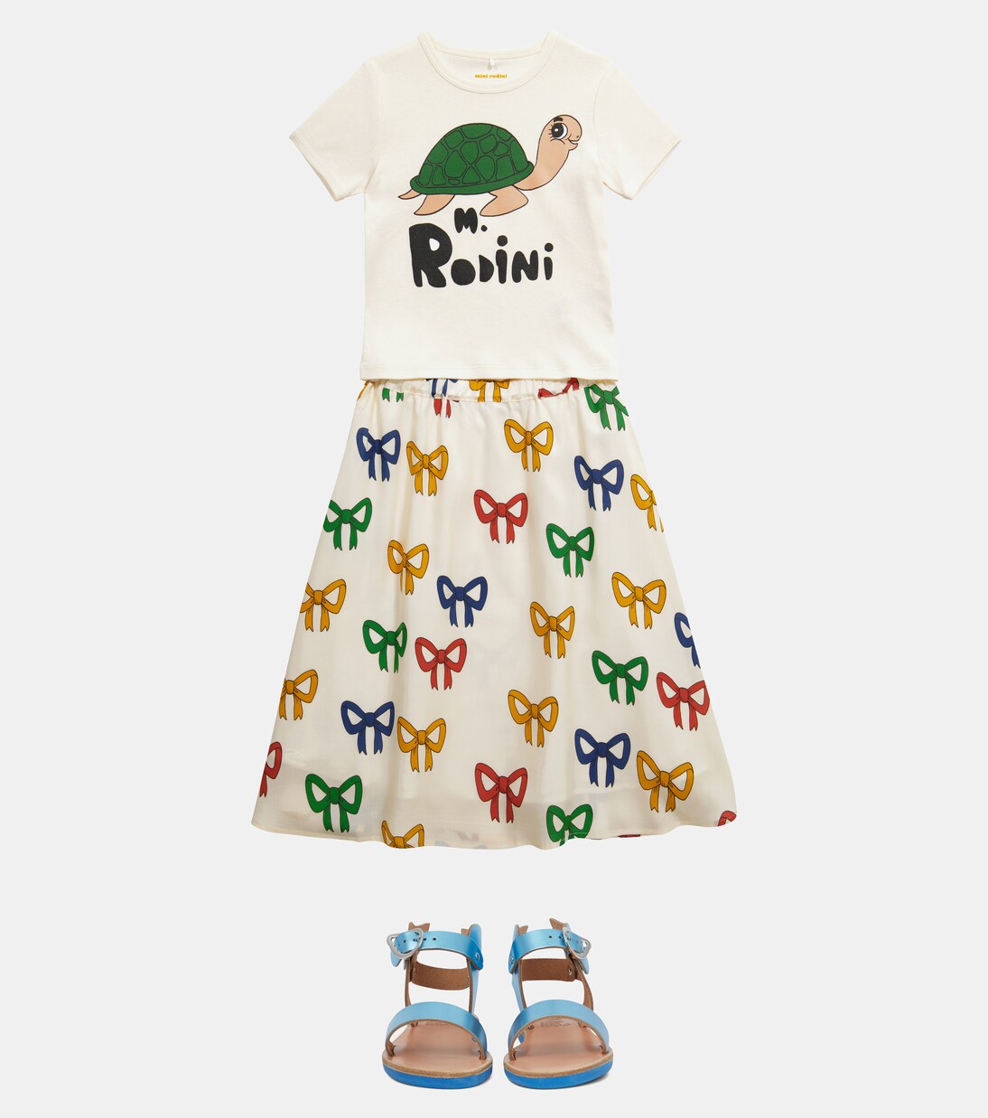 Bow printed lyocell skirt | Mini Rodini