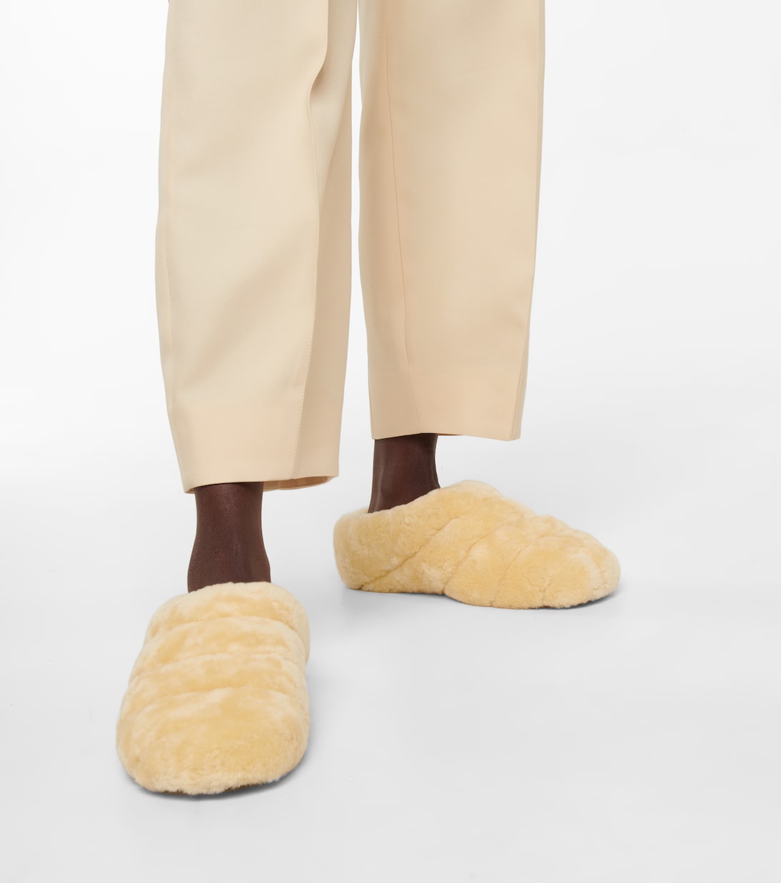 Rondo shearling slippers | Proenza Schouler