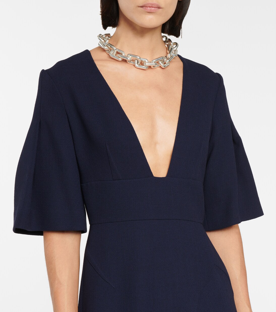 Robe midi Botez en crêpe de laine | Roland Mouret