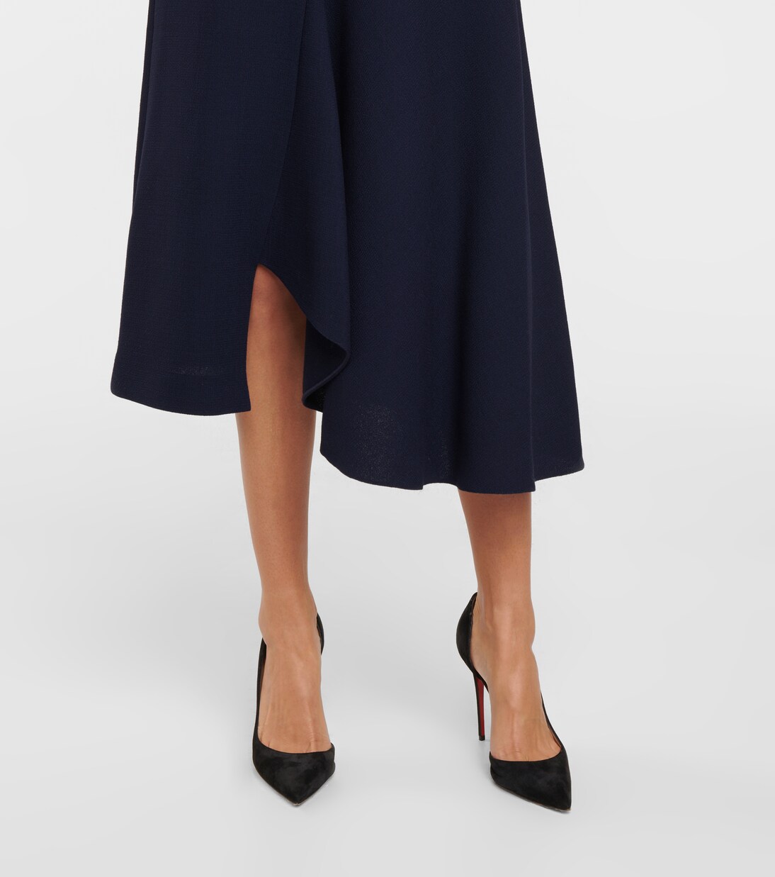 Robe midi Botez en crêpe de laine | Roland Mouret