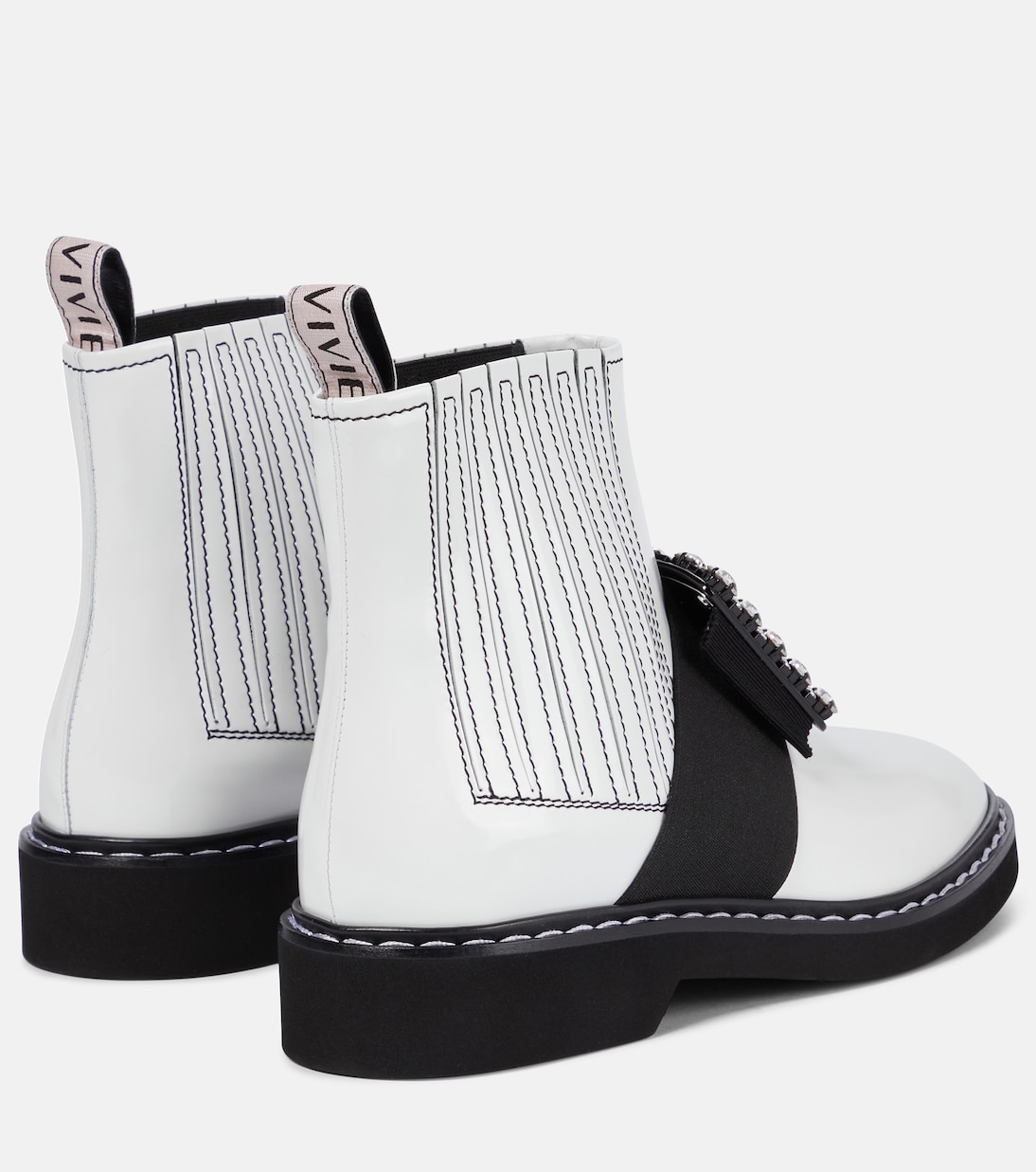 Viv' Rangers brushed leather Chelsea boots | Roger Vivier