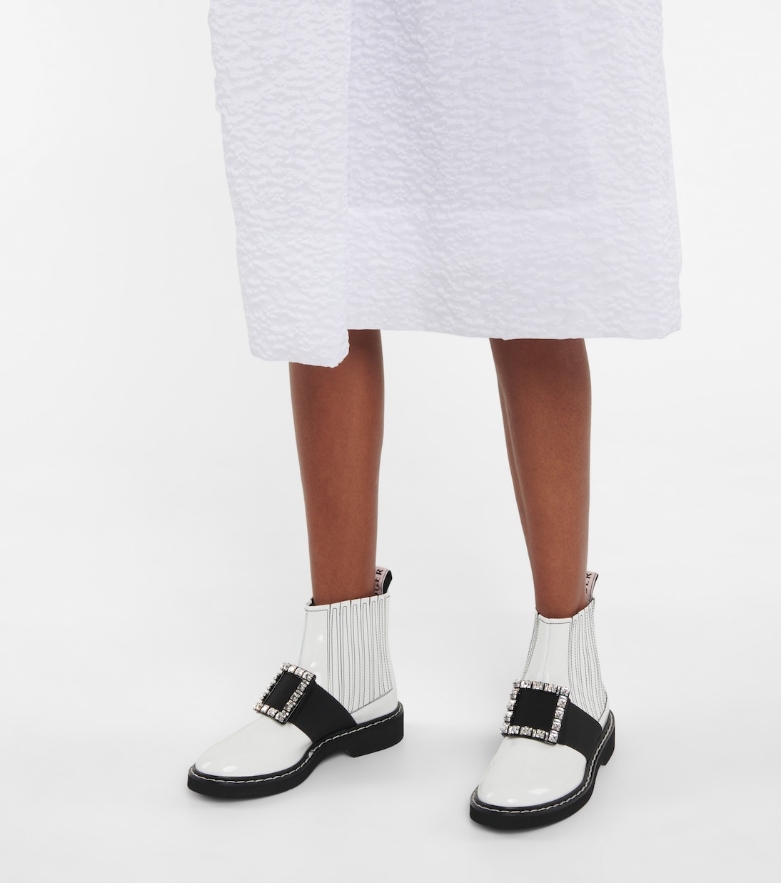 Viv' Rangers brushed leather Chelsea boots | Roger Vivier