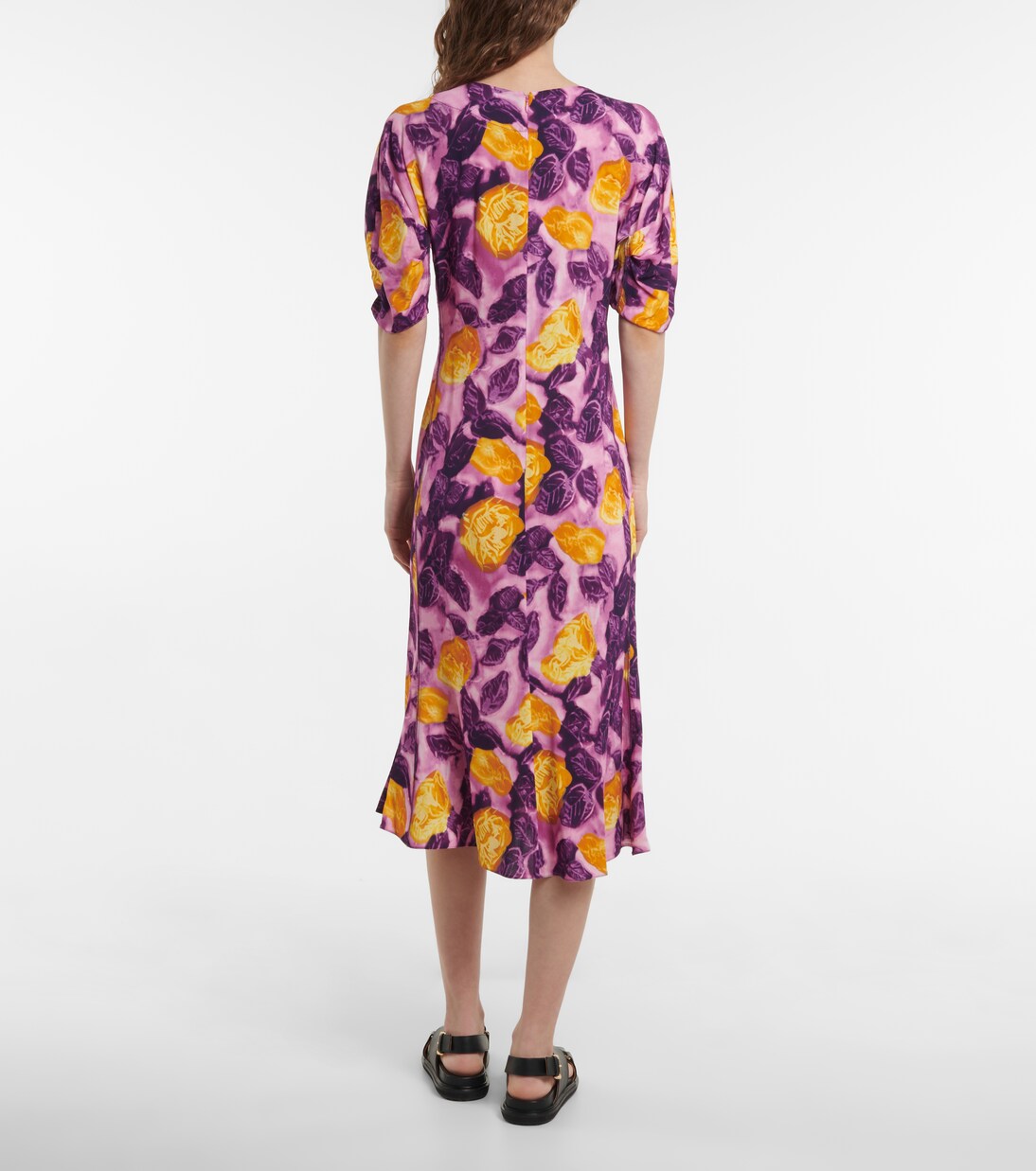 Robe midi à fleurs | Marni