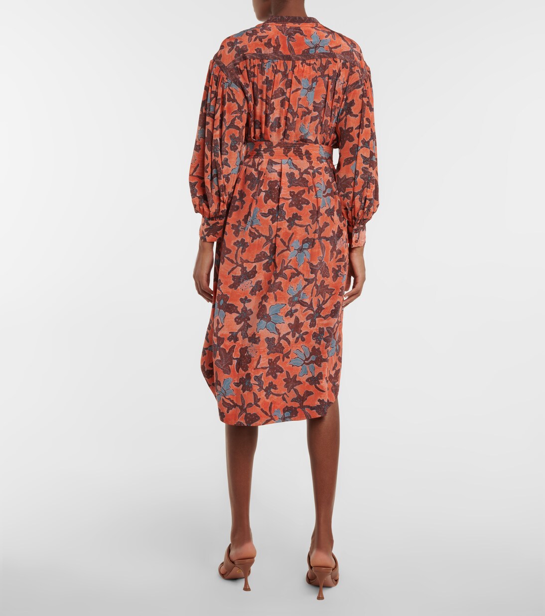 Robe midi Taiana à fleurs | Ulla Johnson