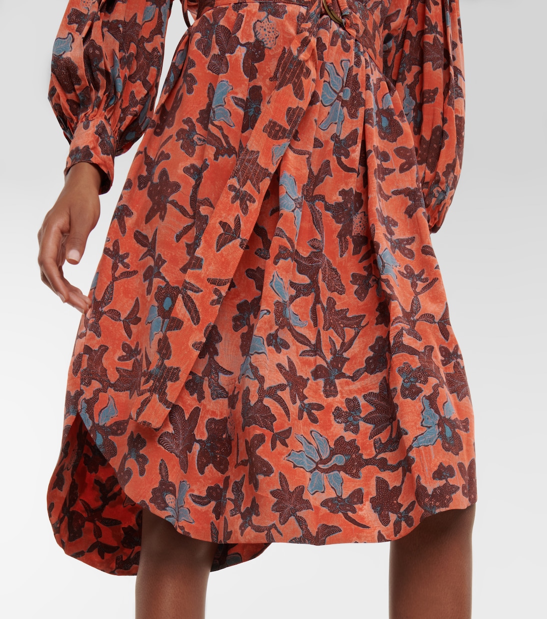 Robe midi Taiana à fleurs | Ulla Johnson