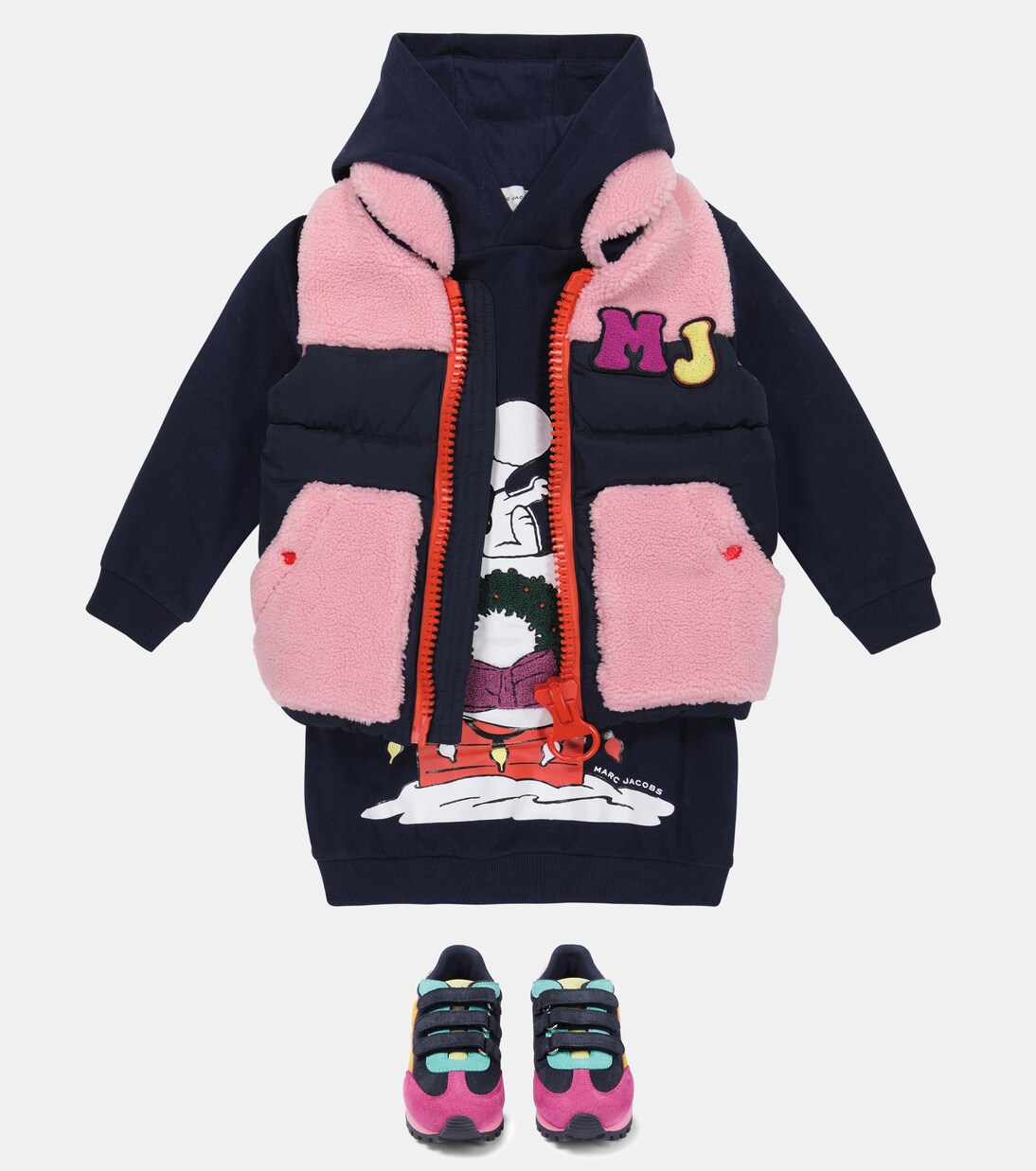 Hooded cotton dress | Marc Jacobs Kids