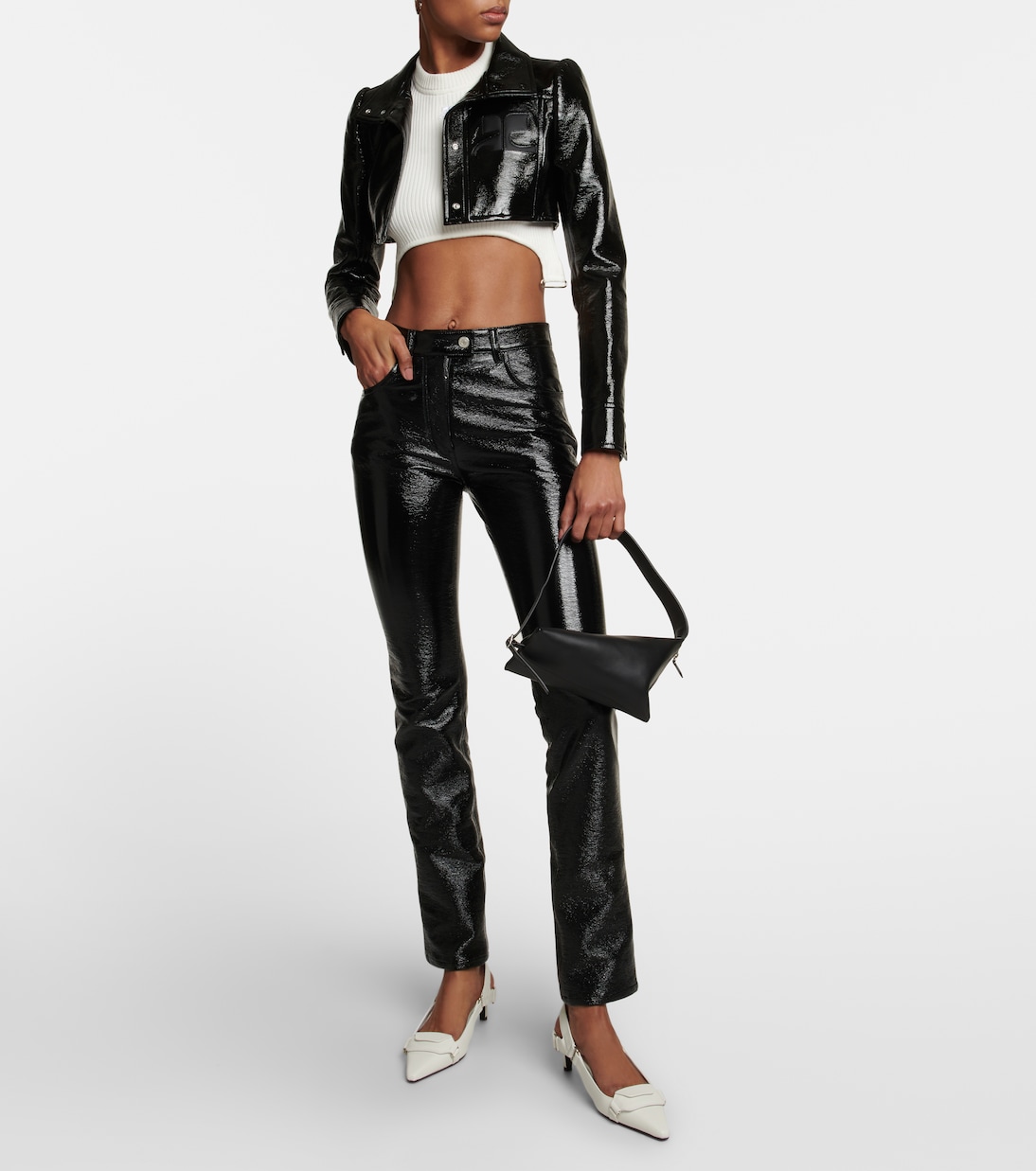 Cropped-Top aus Rippstrick | Courrèges