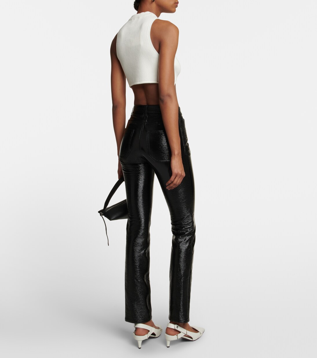 Cropped-Top aus Rippstrick | Courrèges