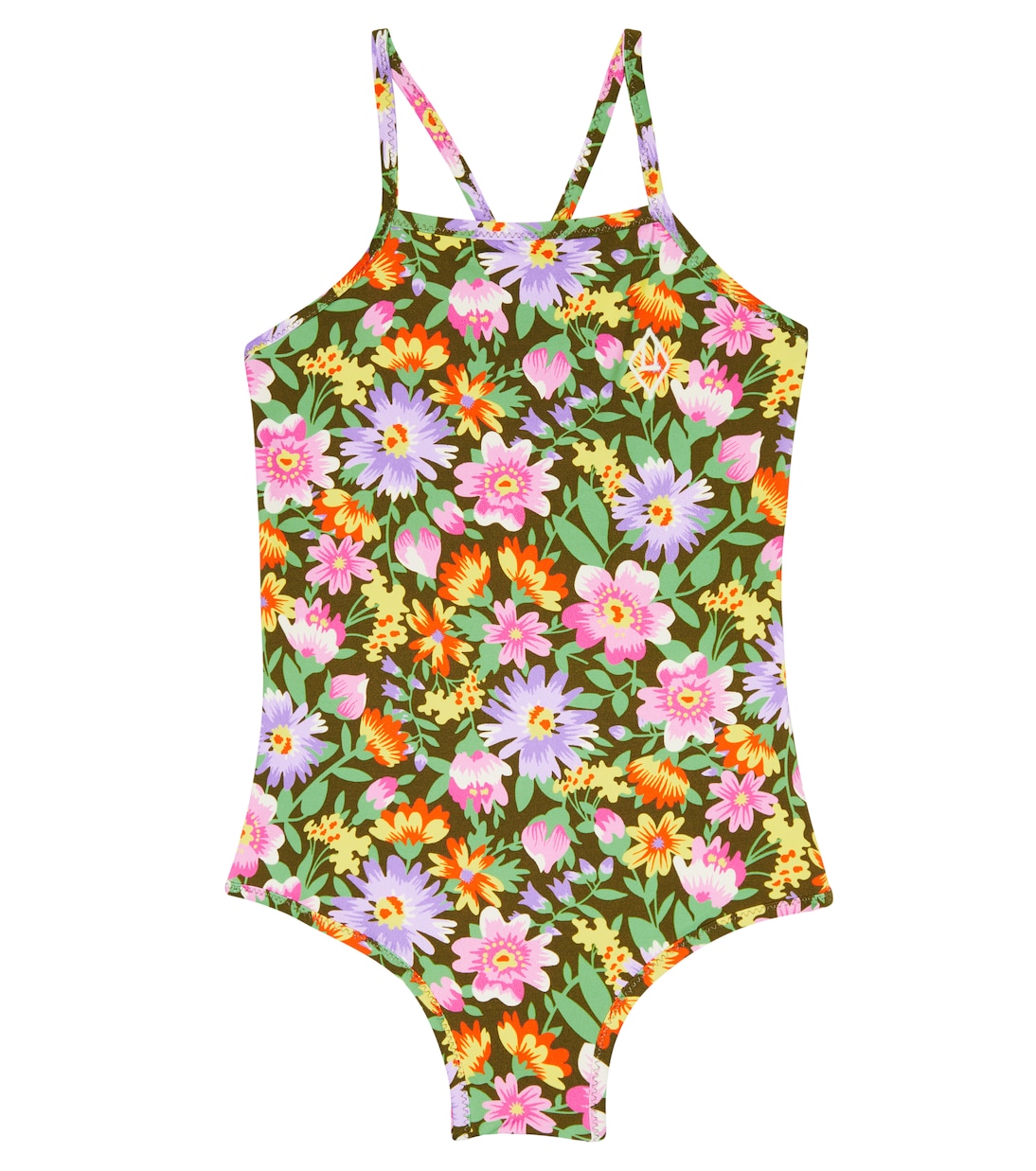 Trout floral printed swimsuit | The Animals Observatory