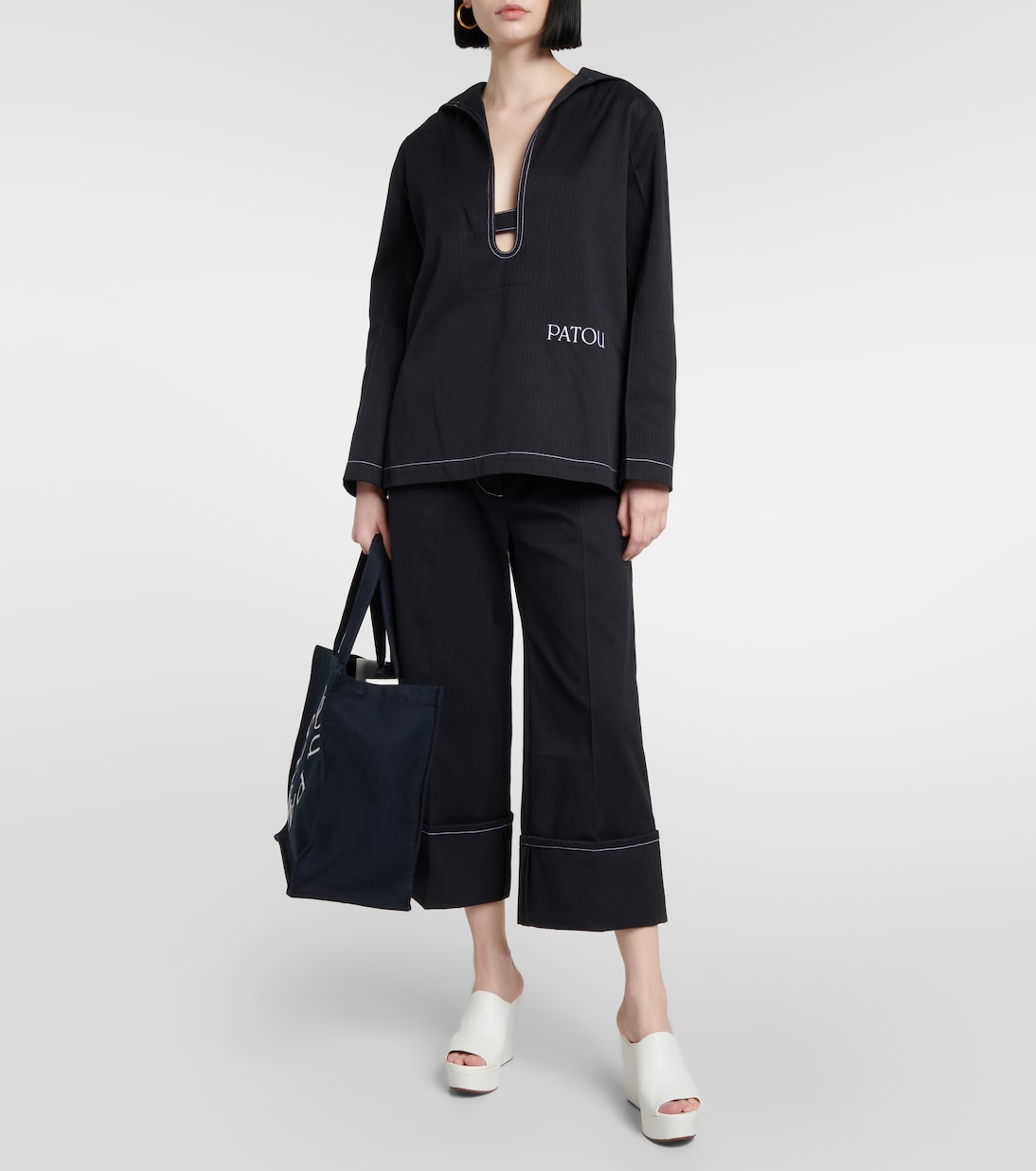 Logo cotton top | Patou