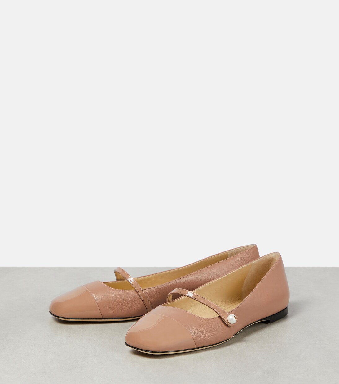 Elisa leather ballet flats | Jimmy Choo