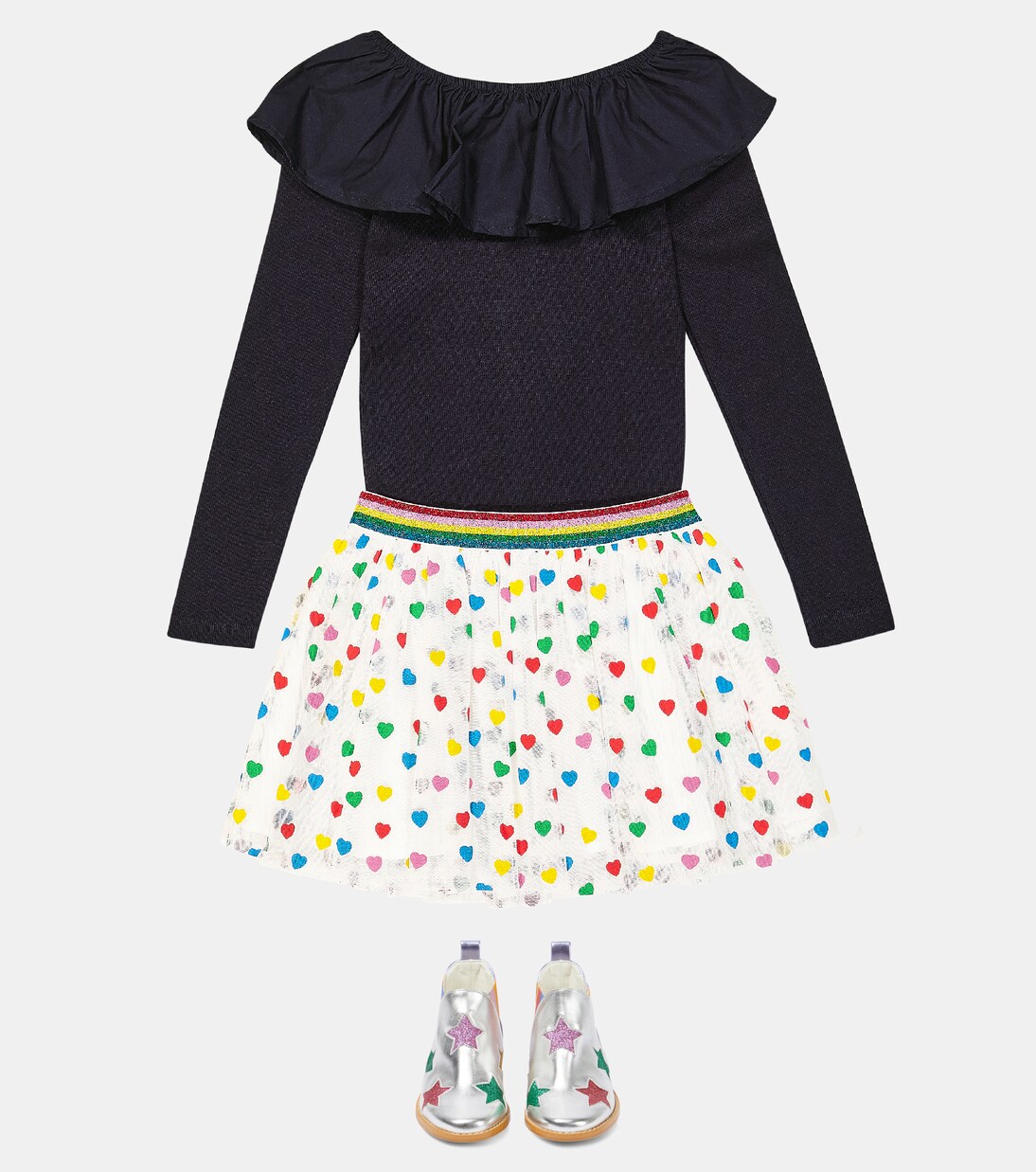 Gonna in tulle con stampa | Stella McCartney Kids