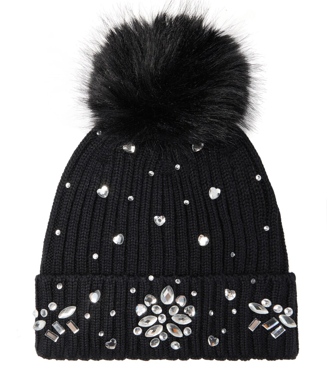 Embellished knit beanie | Monnalisa