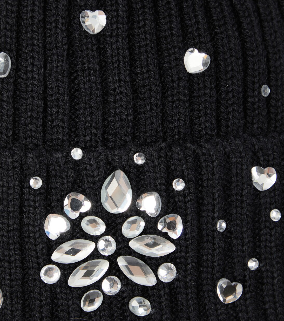 Embellished knit beanie | Monnalisa