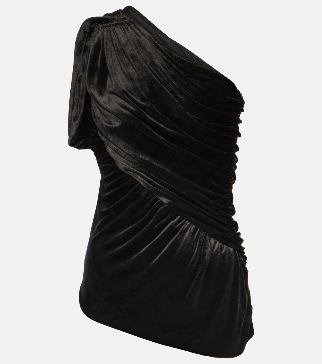 Lilies One-Shoulder-Top Amira aus Samt | Rick Owens