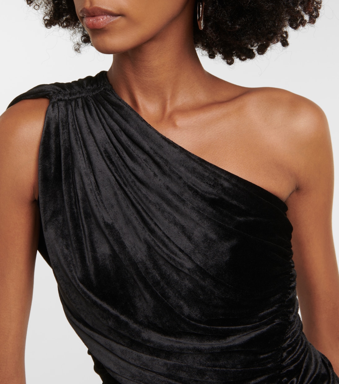 Lilies One-Shoulder-Top Amira aus Samt | Rick Owens