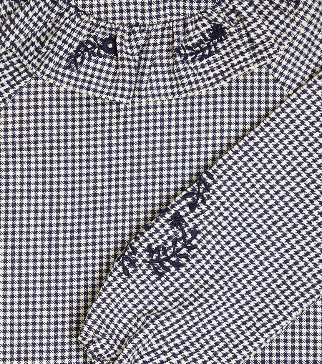 Embroidered checked blouse | Tartine et Chocolat